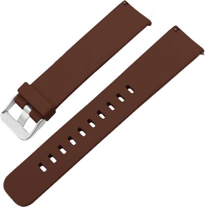 ACM Watch Strap Silicone for Strand By Obaku Smart Watch Smartwatch Brown Smart Watch Strap