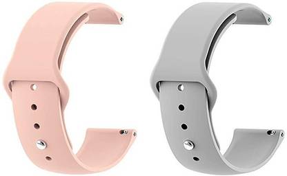 BLACK LOVIES 20 MM Soft Silicon Strap Compatible With Noice. X-Fit 1. Smart Watch Strap