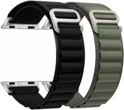 Asotai Alpine Loop Nylon Bands/Straps Compatible with Watch 49mm 45mm 44mm 42mm Men & Women, Adjustable Strap with Metal G-Hook Premium Strap for iWatch Ultra Series SE 8 7 6 5 4 3 2 1 (Only Alpine Loop Strap, Watch NOT Included) Smart Watch Strap