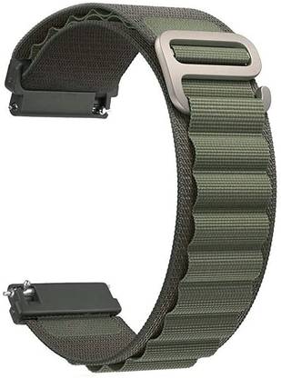 KHR 20mm Nylon Loop Belt for Realme, Noise Colorfit, Fireboltt, Boat for All 20MM Smart Watch Strap