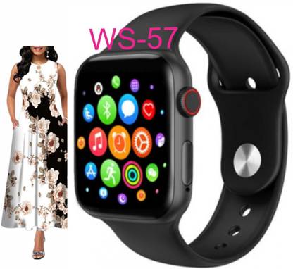 DOCTORGENTLE WS-57 BT Calling with 1.8" display Built-In Games Smartwatch (Black Strap) Smart Watch Strap