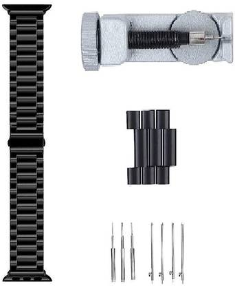 Like Star Stainless Steel Metal Chain Fit Link Bracelet Band Strap Compatible with 2023-2024 Watch Series 7 (45mm), Series 6|SE|5|4 (44mm), Series 3|2|1 (42mm) [Watch Not Included] Smart Watch Strap