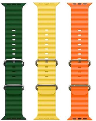 SONVI Ocean Smart Watch Strap Belt for Ultra Watch 49 mm, Series 8 / 7 45 mm, Series 6 / 5 / 4 44 mm, Series 3 / 2 / 1 42 mm, T800 Ultra, Watch 8 Ultra, i8 Pro Max, W26, T800,T900,T10,I8 pro,I7 pro,S8 ultra,watch 8,Watch 9 Smart Watch Strap