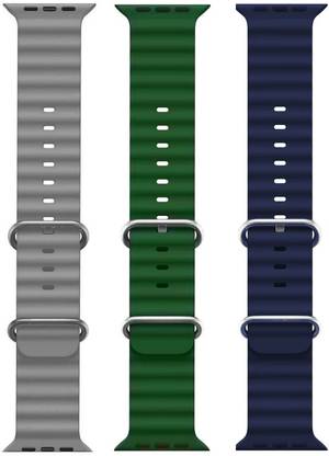 BLACK LOVIES Watch Strap Belt for Ultra Watch 49 mm, Series 8 / 7 45 mm, Series 6 / 5 / 4 44 mm, Series 3 / 2 / 1 42 mm Smart Watch Strap