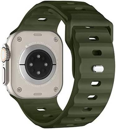 SUITISBEST Apple Watch Ultra 2 / Ultra Rugged Silicone Strap Compitable 49MM, 45MM, 44MM, 42MM Smart Watch Strap
