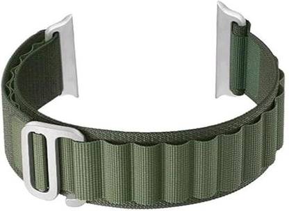 Alpha Electronics Alpine Loop Nylon Bands/Straps Compatible with Watch 49mm 45mm 44mm 42mm Men & Women, Adjustable Strap with Metal G-Hook Premium Strap for iWatch Ultra Series SE 8 7 6 5 4 3 2 1 (Only Alpine Loop Strap, Watch NOT Included) Smart Watch Strap