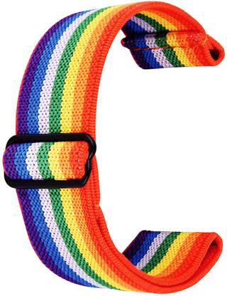 DUCE by GRIPP Rainbow Stretchy Nylon Strap for 44/45/46/49 mm Series 10/9/8/7/6/5/4/SE/Ultra Smart Watch Strap