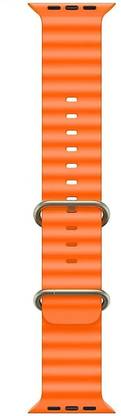 Flipkart SmartBuy 42/44/45/49 MM Ocean Smartwatch Strap For T800 ULTRA, WATCH 8 ULTRA Smart Watch Strap (Orange) Smart Watch Strap