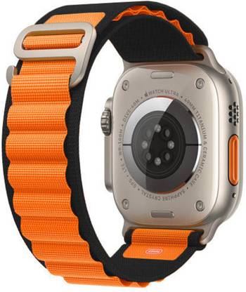 ADAMO Nylon Silver G-Hook Strap for iWatch Series 8-1 (42/44/45MM) WATCH NOT INCLUDE Smart Watch Strap