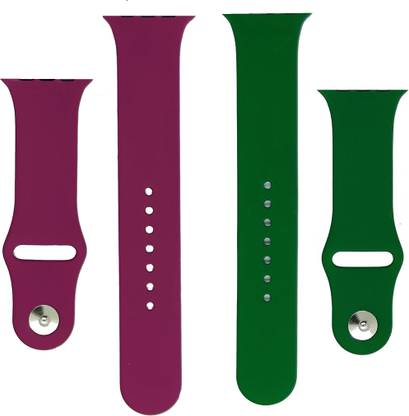 BLACK LOVIES Watch Strap Compatible with Apple Watch Straps 42mm 44mm, Soft Silicone Belt Sport Wristbands Smart Watch Band for iWatch Series SE 6/5/4/3/2/1 (PACK OF 2) Smart Watch Strap (BLACK- WHITE) Smart Watch Strap