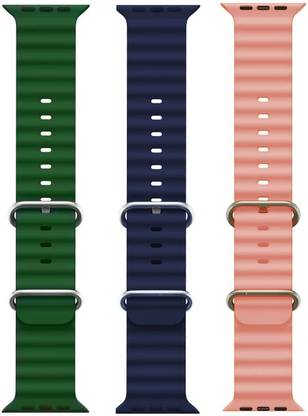PUNAK Ocean Smart Watch Strap Belt for Ultra Watch 49 mm, Series 8 / 7 45 mm, Series 6 / 5 / 4 44 mm, Series 3 / 2 / 1 42 mm, T800 Ultra, Watch 8 Ultra, i8 Pro Max, W26, S8 Ultra, Smart Watch Strap
