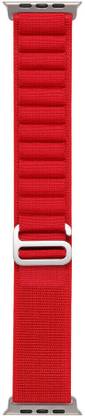 ABSOLUTE LIFESTYLE Alpine Loop Nylon Bands/Straps Compatible with Watch 49mm 45mm 44mm 42mm Men & Women, Adjustable Strap with Metal G-Hook Premium Red Strap for iWatch Ultra Series SE 8 7 6 5 4 3 2 1 (Only Alpine Loop Strap, Watch NOT Included) Smart Watch Strap