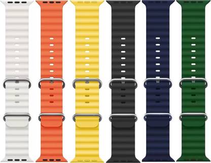 SCALEBEE Ocean Smart Watch Strap Belt for Ultra Watch 49 mm, Series 8 / 7 45 mm, Series 6 / 5 / 4 44 mm, Series 3 / 2 / 1 42 mm, T800 Ultra, Watch 8 Ultra, i8 Pro Max, W26, T800. Smart Watch Strap