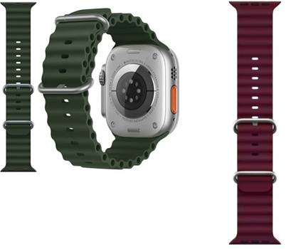 HRYFiNE 42/44/45/49MM Smooth Soft Silicon sport Belt for Series Ultra/8/7/6/5 Smart Watch Strap