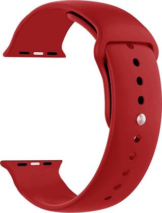 ACM Sliding Watch Strap Silicone Belt for Apple Watch Series 1 42mm Smartwatch Red Smart Watch Strap