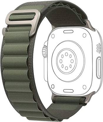 SONVI Alpine Loop Nylon Bands/Straps Compatible with Watch 49mm 45mm 44mm 42mm Men & Women, Adjustable Strap with Metal G-Hook Premium Strap for iWatch Ultra Series SE 8 7 6 5 4 3 2 1 (Only Alpine Loop Strap for Apple iWatch, Watch NOT Included) Smart Watch Strap