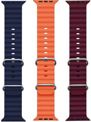 PUNAK Ocean Smart Watch Strap Belt for Ultra Watch 49 mm, Series 8 / 7 45 mm, Series 6 / 5 / 4 44 mm, Series 3 / 2 / 1 42 mm, T800 Ultra, Watch 8 Ultra, i8 Pro Max, W26, S8 Ultra, Smart Watch Strap