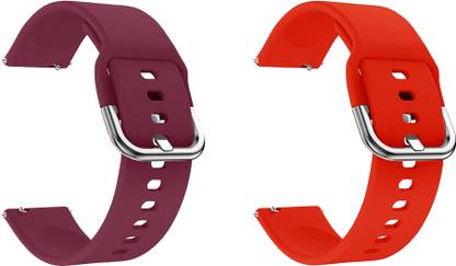 ACM Pack of 2 Watch Strap Hook for Fossil Q Founder Gen 2 (Purple/Red) Smart Watch Strap