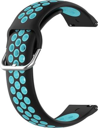 ACM Watch Strap Belt for Miracle Digital Smartwatch Fitness Band Black & Blue Smart Watch Strap