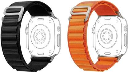 BLACK LOVIES Alpine Smartwatch Band straps, 49 mm Ultra watch strap, G - Hook Buckle Smart Watch Strap