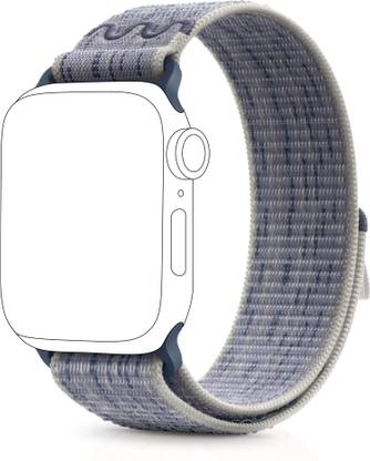 NECESORIES Series 9 Nylon Weave Velcro Sports Band Compatible for Apple Watch strap 42mm(Series 10)/41mm/40mm/38mm Series Smart Watch Strap