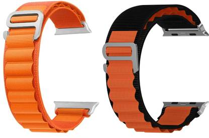 TULUA Combo Alpine Loop Nylon Bands/Straps Compatible with Watch 49mm 45mm 44mm 42mm Men & Women, Adjustable Strap with Metal G-Hook Premium Strap Smart Watch Strap