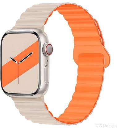 Sacriti Silicone Magnetic Bands Compatible with Apple Watch Straps 49mm 45mm 44mm 42mm 41mm 40mm 38mm, Ultra2/Ultra, Series 9 8 7 6 5 4 3 2 1 SE, Smart Watch Strap