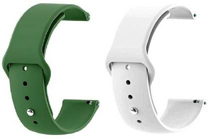 PUNAK 22MM Silicon Smartwatch Band Straps Pack of 2 Smart Watch Strap