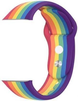 ezzy wzzy PLE WATCH STRAPS FOR SERIES 6/5/4/3/2/1 RAINBOW STYLE 42/44 MM Smart Watch Strap