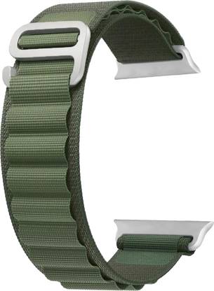 ACM Sliding Watch Strap Nylon Hook for Apple Watch Series 4 40mm Smartwatch Green Smart Watch Strap