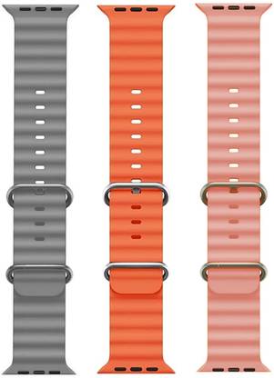 BLACK LOVIES Ocean Smart Watch Strap Belt for Ultra Watch 49 mm, Series 8 / 7 45 mm, Series 6 / 5 / 4 44 mm, Series 3 / 2 / 1 42 mm, T800 Ultra, Watch 8 Ultra, i8 Pro Max, W26, S8 Ultra, Smart Watch Strap