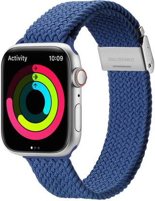 Dux Ducis For Apple Watch 45mm/44mm/42mm Braided Nylon & Stainless Steel Smart Watch Strap