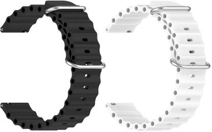 AOnes Pack of 2 Ocean Silicone Watch Bands for Coros Apex 46Mm Smart Watch Strap