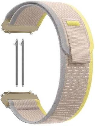 KHR 20mm Watch Strap Trail Loop Nylon Loop Bands 20 MM (For Model See Images) Yellow Smart Watch Strap