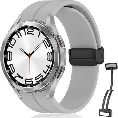 एल एन कार्ट Bands Compatible with Samsung Galaxy Watch 7/6/5/4/FE 40mm 44mm, Galaxy Watch 6 Classic 43mm 47mm, No Gap Silicone Soft Sport Strap for Galaxy Watch 4 42mm 46mm Women Men 40 44 43 47 mm स्मार्ट वॉच स्ट्रैप