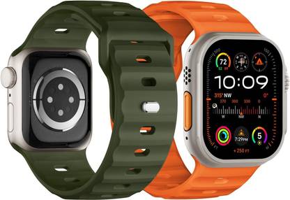 SUITISBEST Apple Watch ULTRA 2 / ULTRA Silicone Strap Compitable 49MM, 45MM, 44MM, 42MM Smart Watch Strap