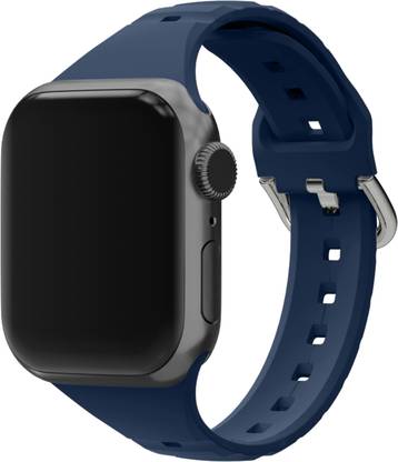 DailyObjects Ribbed Silicone Apple Wrist Band (42/44/45/49mm) Smart Watch Strap