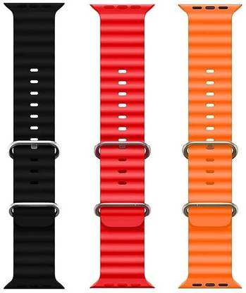 SONVI Ocean Smart Watch Strap Belt for Ultra Watch 49 mm, Series 8 / 7 45 mm, Series 6 / 5 / 4 44 mm, Series 3 / 2 / 1 42 mm, T800 Ultra, Watch 8 Ultra, i8 Pro Max, W26, T800,T900,T10,I8 pro,I7 pro,S8 ultra,watch 8,Watch 9 Smart Watch Strap