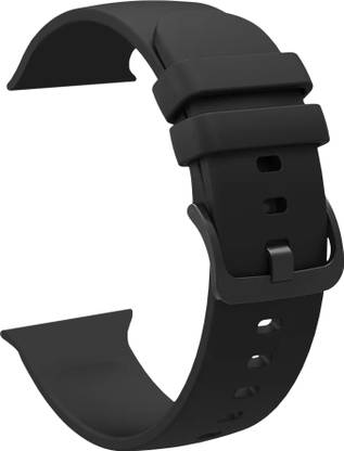 ACM Sliding Watch Strap Silicone Color Hook for Apple Watch Series 4 44mm Smartwatch Belt Band Black Smart Watch Strap