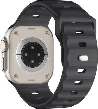 SUITISBEST Apple Watch Ultra 2 / Ultra Rugged Silicone Strap Compitable 49MM, 45MM, 44MM, 42MM Smart Watch Strap