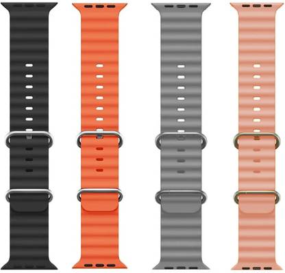 BLACK LOVIES Ocean Smart Watch Strap Belt for Ultra Watch 49 mm, Series 8 / 7 45 mm, Series 6 / 5 / 4 44 mm, Series 3 / 2 / 1 42 mm, T800 Ultra, Watch 8 Ultra, i8 Pro Max, W26, T800 Smart Watch Strap