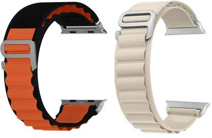 TULUA Combo Alpine Loop Nylon Bands/Straps Compatible with Watch 49mm 45mm 44mm 42mm Men & Women, Adjustable Strap with Metal G-Hook Premium Strap Smart Watch Strap