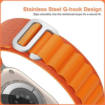 Speeqo Alpine Loop For iWatch Band 49/45/44/42mm,Metal G Hook for SeriesUltra Smart Watch Strap