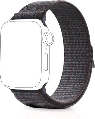 NECESORIES Series 9 Nylon Weave Velcro Sports Band Compatible for Apple Watch strap 42mm(Series 10)/41mm/40mm/38mm Series Smart Watch Strap