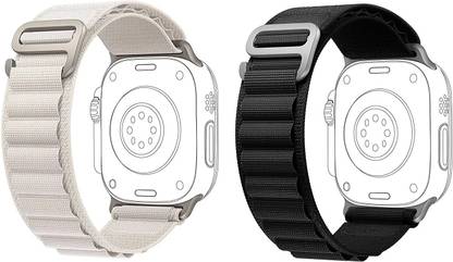 BLACK LOVIES Smartwatch Band straps, 49 mm Ultra watch strap, G - Hook Buckle Smart Watch Strap