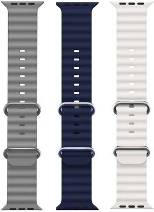 BLACK LOVIES Ocean Smart Watch Strap Belt for Ultra Watch 49 mm, Series 8 / 7 45 mm, Series 6 / 5 / 4 44 mm, Series 3 / 2 / 1 42 mm, T800 Ultra, Watch 8 Ultra, i8 Pro Max, W26, S8 Ultra, Smart Watch Strap