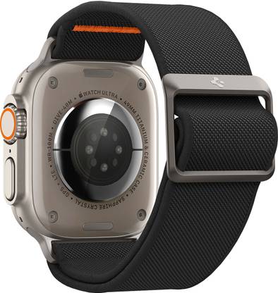 Spigen Lite Fit Nylon Loop Band Strap Designed for Apple Watch Band for Apple Watch Ultra 2/Ultra 49mm, Series 10 46mm, 9/8/7 45mm, SE2/SE/6/5/4 44mm, 3/2/1 42mm(Watch Not Included) Smart Watch Strap