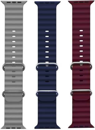 BLACK LOVIES Ocean Smart Watch Strap Belt for Ultra Watch 49 mm, Series 8 / 7 45 mm, Series 6 / 5 / 4 44 mm, Series 3 / 2 / 1 42 mm, T800 Ultra, Watch 8 Ultra, i8 Pro Max, W26, S8 Ultra, Smart Watch Strap