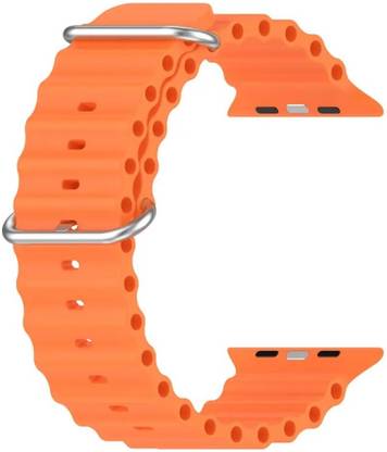 Juberous Ocean Loop 38mm/40mm/41mm Band for Watch Series SE 8/7/6/5/4/3/2/1 Orange Smart Watch Strap