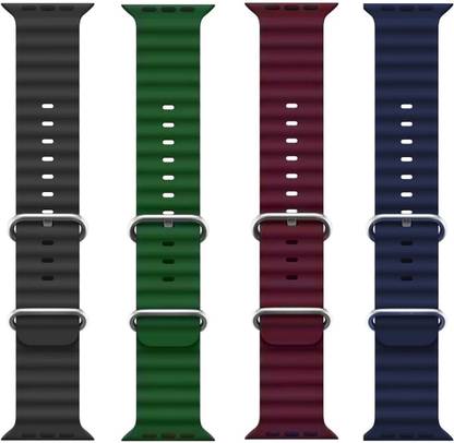 BLACK LOVIES Ocean Smart Watch Strap Belt for Ultra Watch 49 mm, Series 8 / 7 45 mm, Series 6 / 5 / 4 44 mm, Series 3 / 2 / 1 42 mm, T800 Ultra, Watch 8 Ultra, i8 Pro Max, W26, T800 Smart Watch Strap